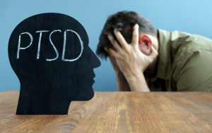 young man suffering from PTSD seeks treatment from Chicago Rehab Center with Stellate Ganglion Block